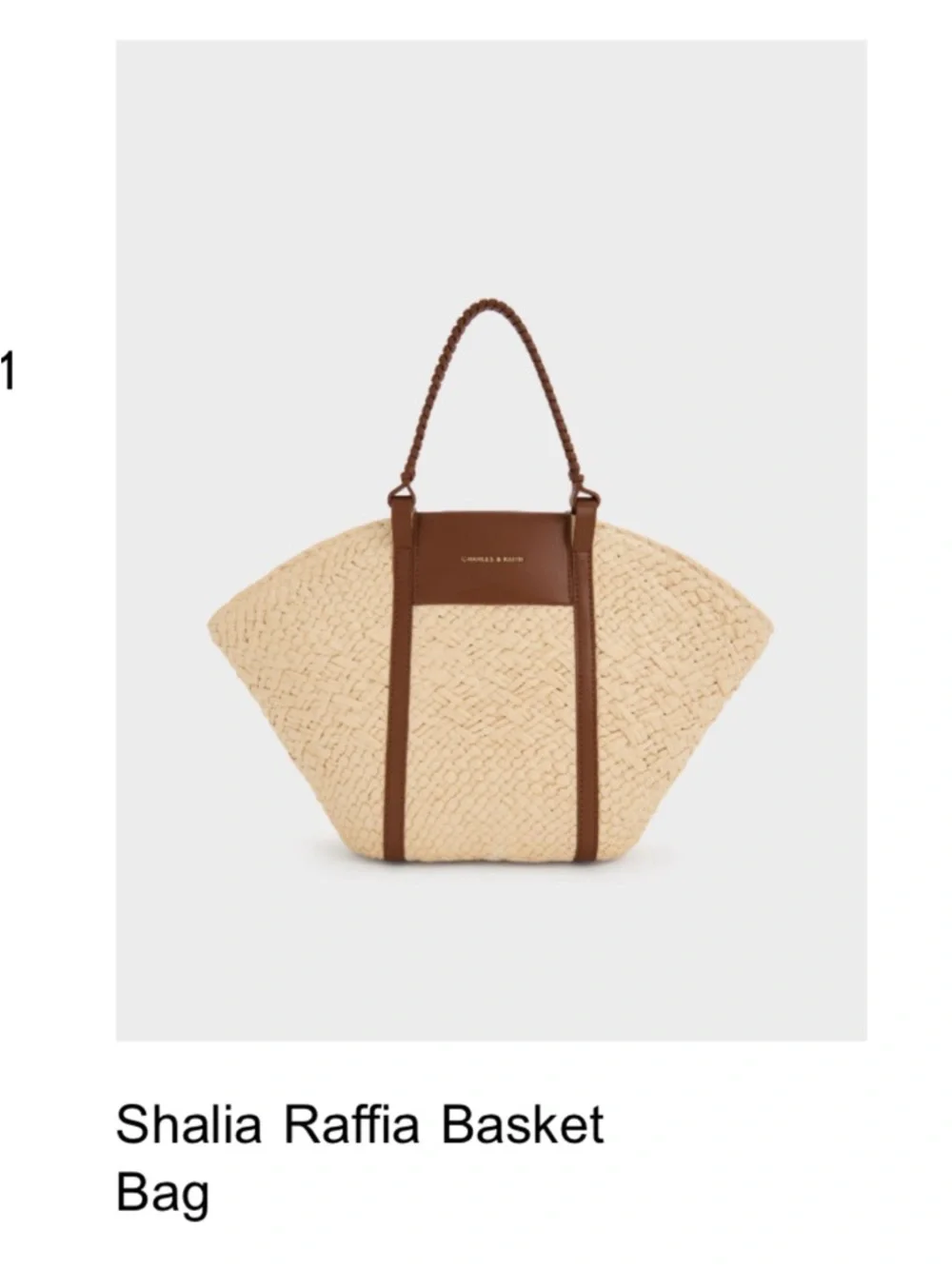 Charles & Keith Raffia Tote - Picture 8 of 11